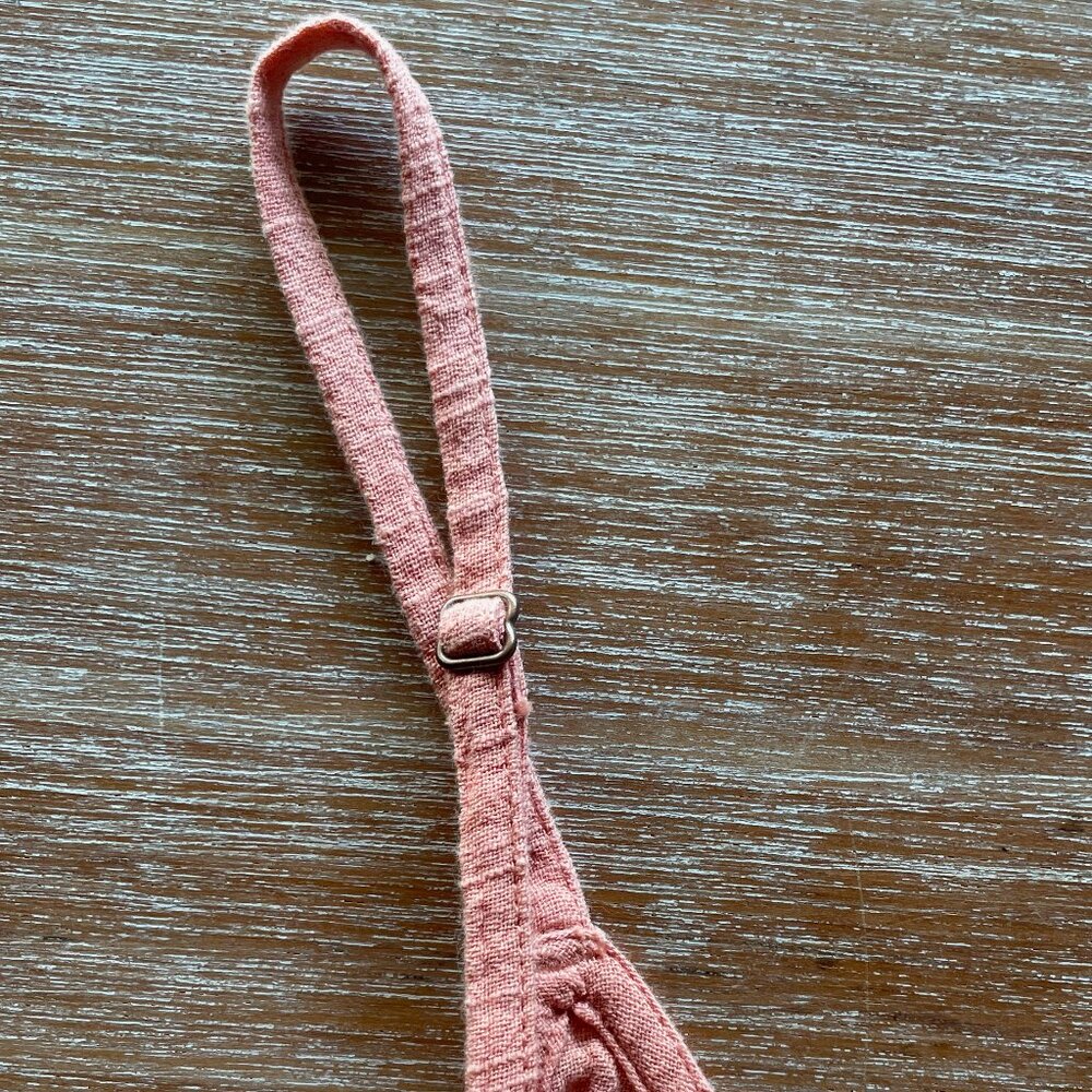 Roxy Tie Button Front Crop Adjustable Strap Top S… - image 6